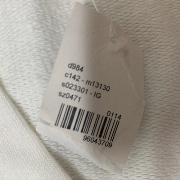 Lane Bryant Jacket Women's 28 Gray & White Sweatshirt Athletic Zip NEW. 295 - Picture 4 of 4